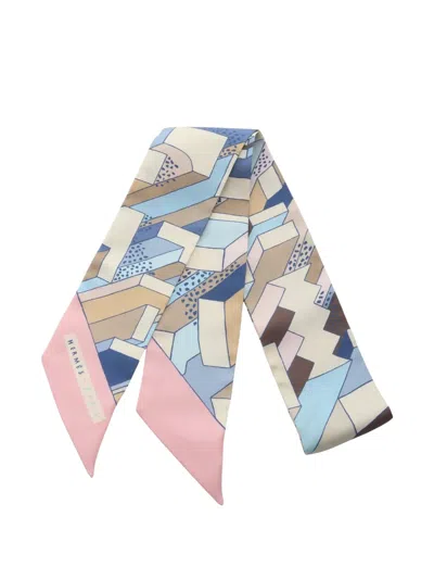 Pre-owned Hermes 2010s On A Summer Day Scarf In Neutral