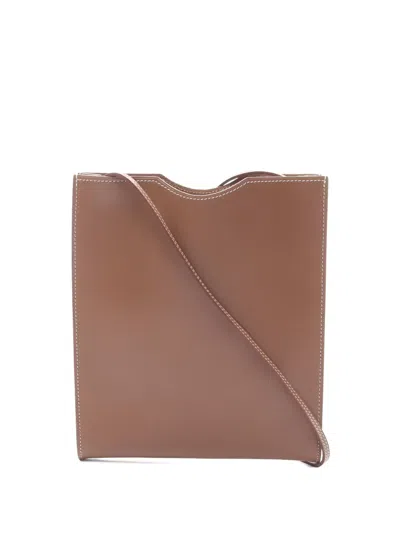 Pre-owned Hermes 2010s Onimetu Shoulder Bag In Brown