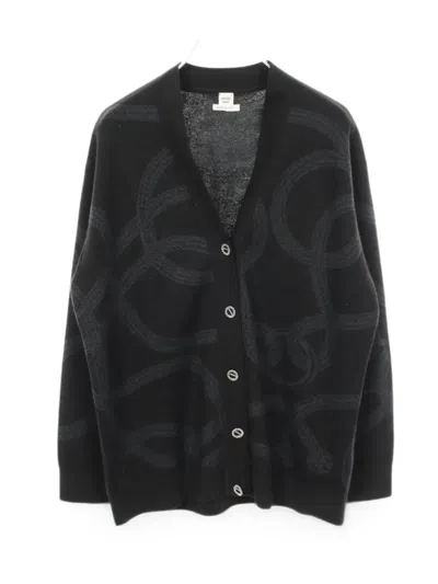 Pre-owned Hermes 2010s Palefroi Remix Cardigan In 黑色