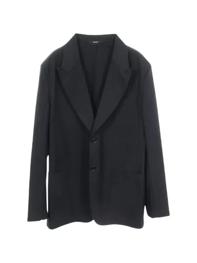 Pre-owned Hermes 2010s Peak-lapel Tailored Jacket In Blue