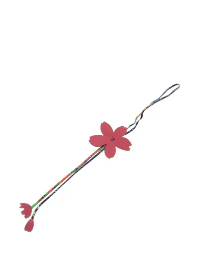 Pre-owned Hermes 2010s Petit H Sakura Bag Charm In Green