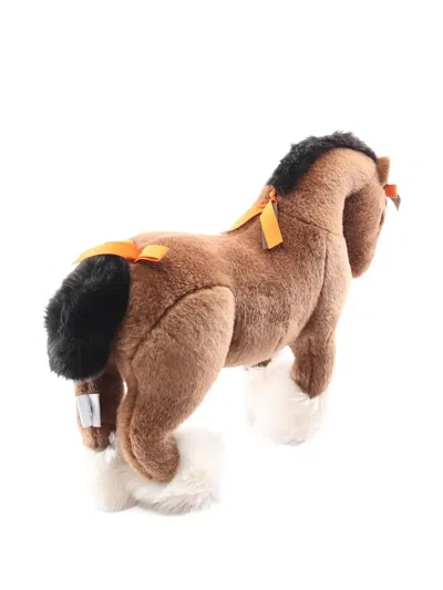 Pre-owned Hermes 2010s Pm Elmy Stuffed Toy In Brown