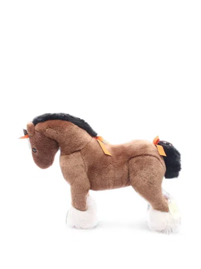 Pre-owned Hermes 2010s Pm Elmy Stuffed Toy In Brown