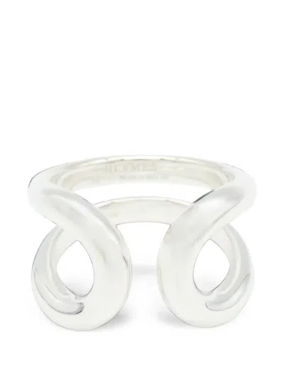 Pre-owned Hermes 2010s Pm Lima Ring In 银色