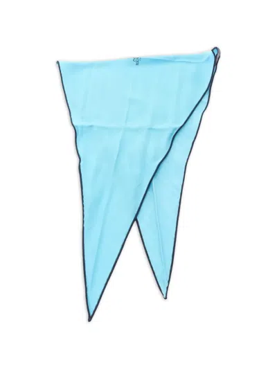 Pre-owned Hermes 2010s Pm Losange Scarf In Blue