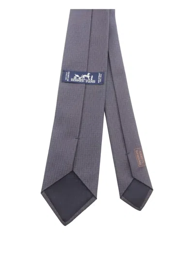 Pre-owned Hermes 2010s Pour Le Saut Tie In Blue