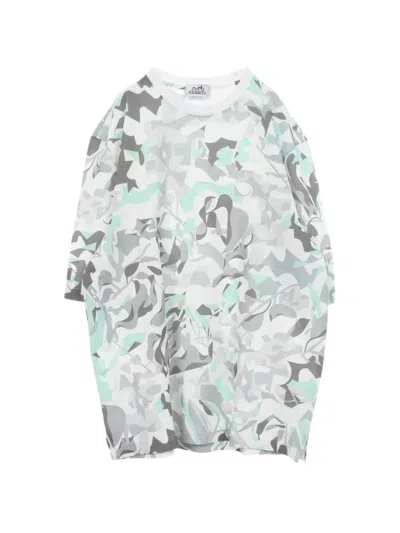 Pre-owned Hermes 2010s Puzzle Vegetal T-shirt In White