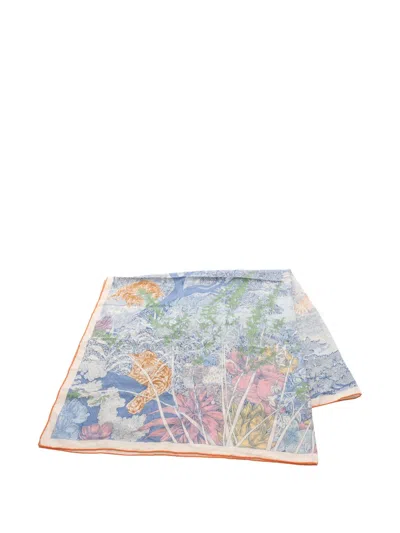 Pre-owned Hermes 2010s Retour A La Nature Scarf In Neutral
