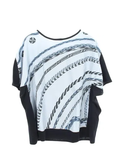 Pre-owned Hermes 2010s Rope-print T-shirt In White