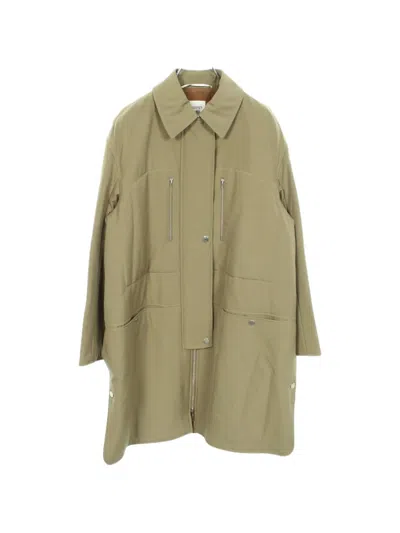 Pre-owned Hermes 2010s Sellier Coat In Green