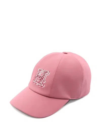 Pre-owned Hermes 2010s Serena H Electrique Cap In Pink