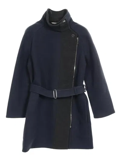 Pre-owned Hermes 2010s Serie Belt Coat In Blue