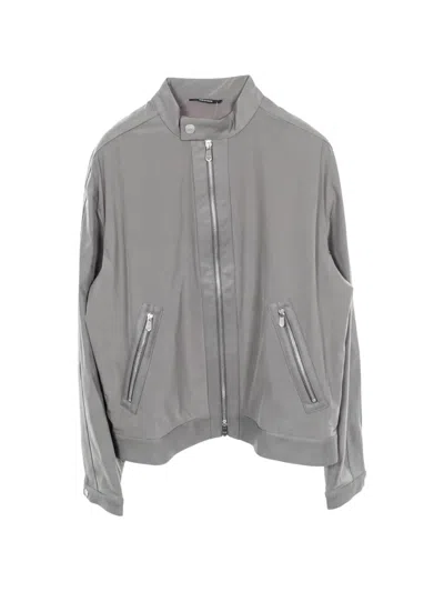 Pre-owned Hermes 2010s Serie Button Blouson Jacket In Gray