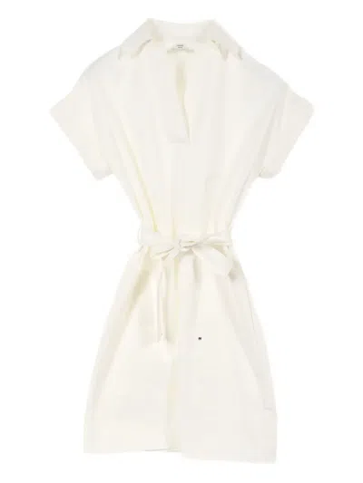 Pre-owned Hermes 2010s Serie Button Dress In White