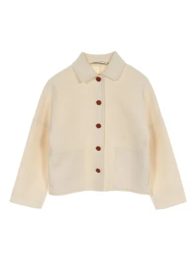 Pre-owned Hermes 2010s Serie Cashmere Jacket In Neutrals