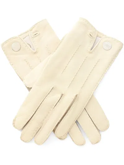 Pre-owned Hermes 2010s Serie Gloves In Neutrals