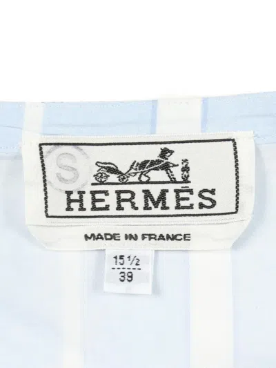 Pre-owned Hermes 2010s Serie Striped Shirt In Blue