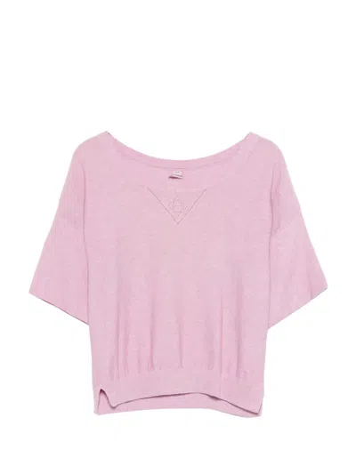 Pre-owned Hermes 2010s Short-sleeve Sweater In Pink