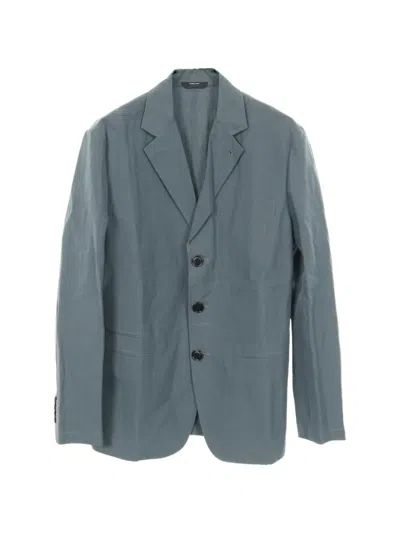 Pre-owned Hermes 2010s Single-breasted Blazer In Blue