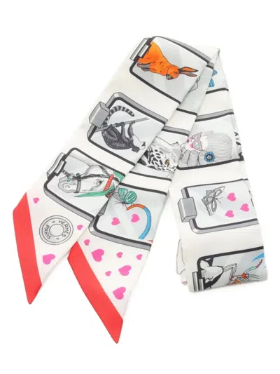 Pre-owned Hermes 2010s Story Twilly Scarf