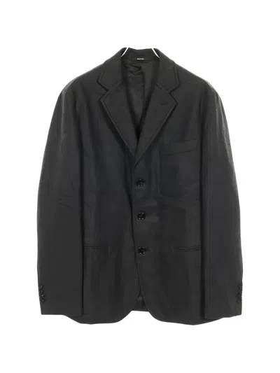 Pre-owned Hermes 2010s Tailored Cashmere Blazer In Gray