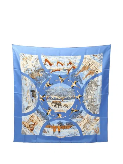 Pre-owned Hermes 2010s Tanzanie Silk Scarf