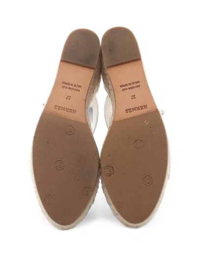 Pre-owned Hermes 2010s Tivoli Sandals In White