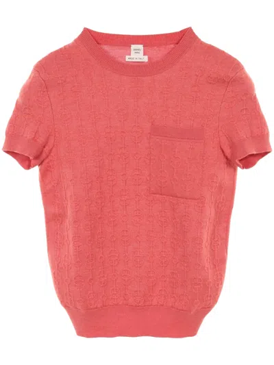 Pre-owned Hermes 2010s Torsades Cliquetis Unies Top In Pink