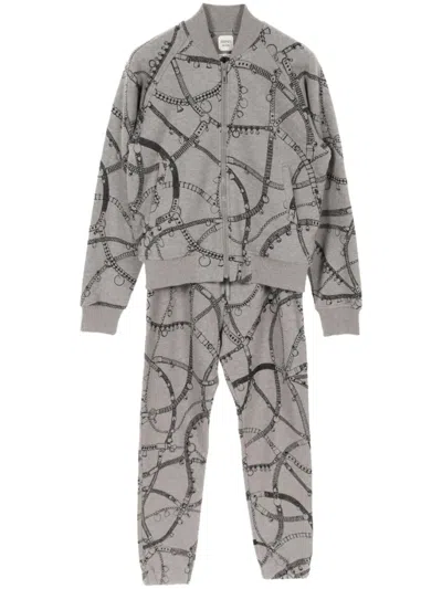 Pre-owned Hermes 2010s Tresor Medor Track Pants In Grey