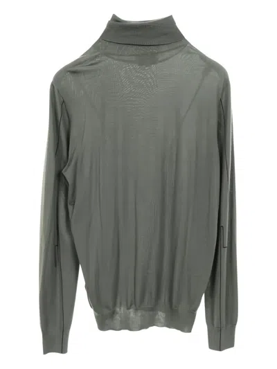 Pre-owned Hermes 2010s Turtleneck Sweater In Green