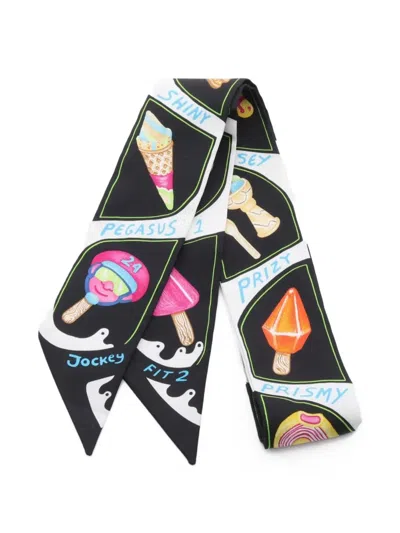 Pre-owned Hermes 2010s Twilly Funny Ice Cream Scarf