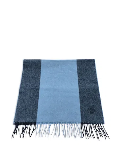 Pre-owned Hermes 2010s Two-tone Fringed Scarf