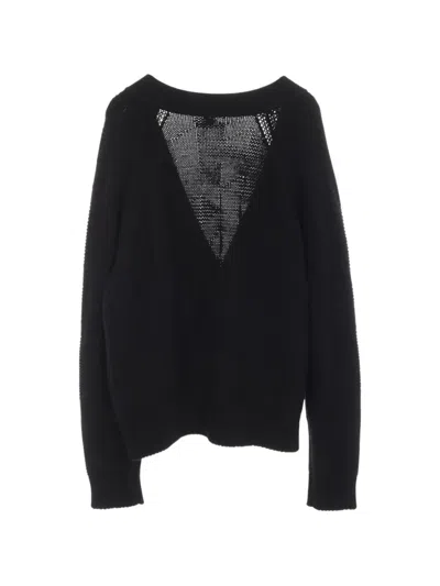 Pre-owned Hermes 2010s V-neck Wool Cardigan In Black