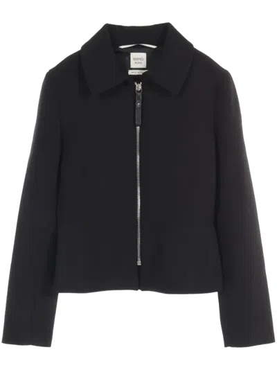 Pre-owned Hermes 2010s Wool-blend Jacket In Black