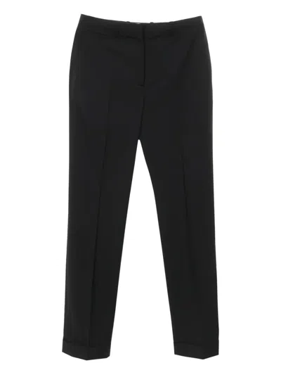Pre-owned Hermes 2010s Wool Trousers In Black