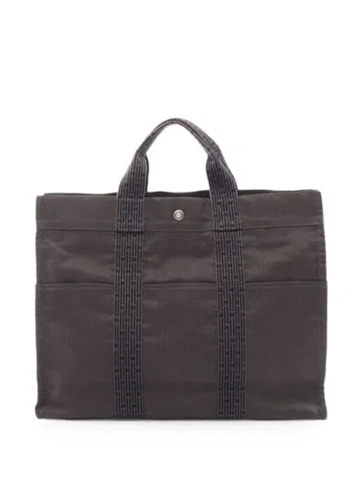 Pre-owned Hermes 2010s Yale Line Mm Tote Bag In Brown