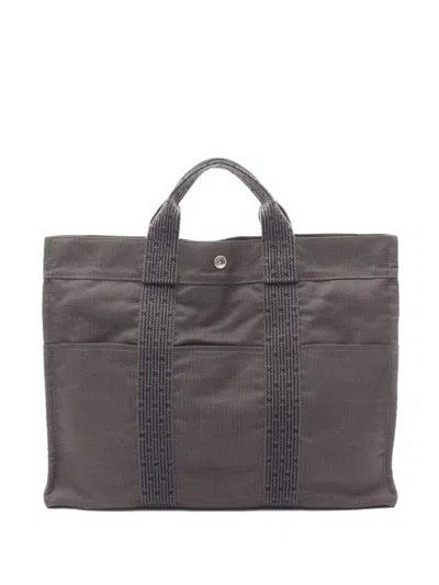 Pre-owned Hermes 2010s Yale Line Mm Tote Bag In Gray