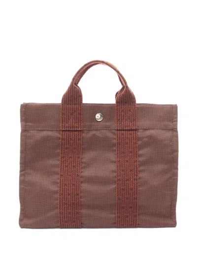 Pre-owned Hermes 2010s Yale Line Pm Handbag In Brown