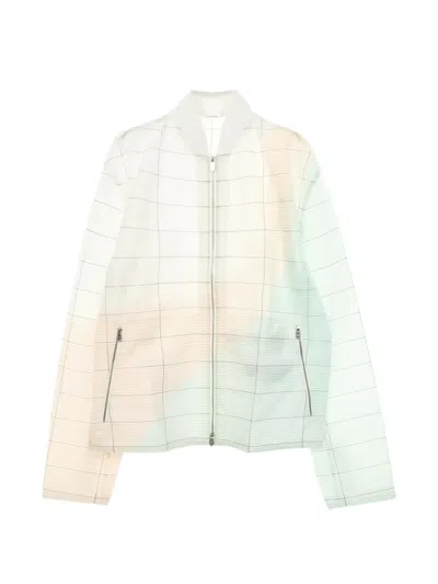 Pre-owned Hermes 2010s Zip-up Jacket In White