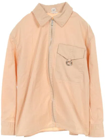 Pre-owned Hermes 2010s Zip-up Shirt In Neutrals