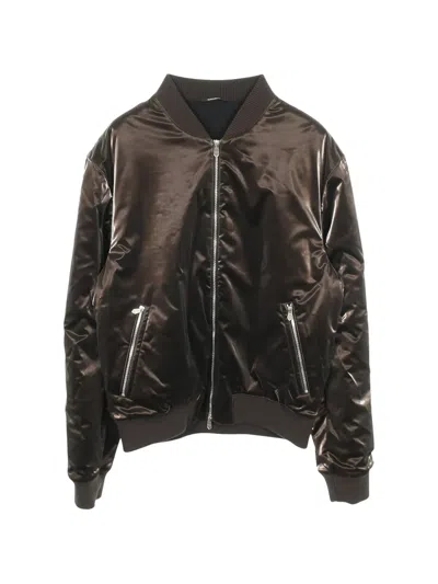 Pre-owned Hermes 2010s Zippped Bomber Jacket In Brown