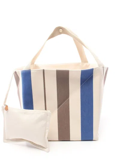 Pre-owned Hermes 2010s Zulu Pm Tote Bag In White