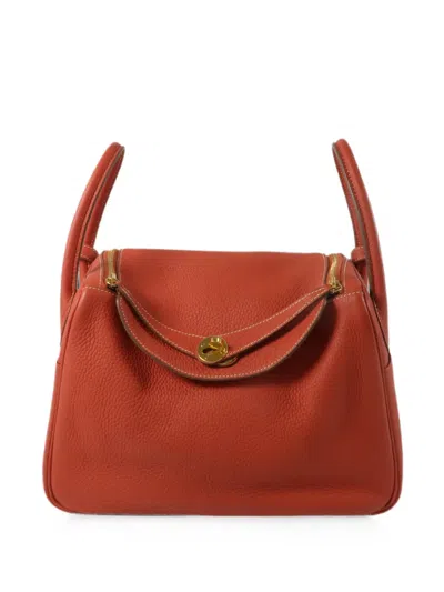 Pre-owned Hermes 2011 30 Lindy Shoulder Bag In Red