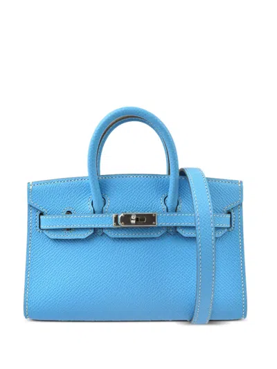 Pre-owned Hermes 2011 Birkin 15 Two-way Handbag In Blue