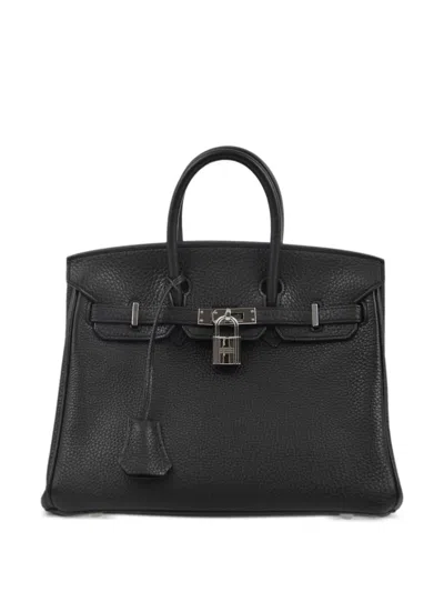Pre-owned Hermes 2011 Birkin 25 Tote Bag In Black