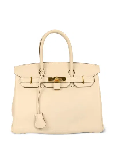 Pre-owned Hermes 2011 Birkin 30 Handbag In Neutral