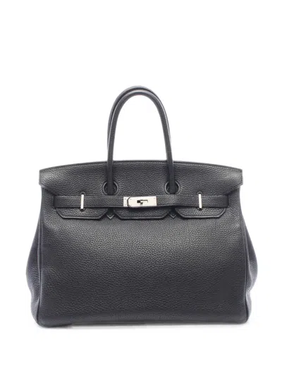Pre-owned Hermes 2011 Birkin 35 Togo Tote Bag In Black