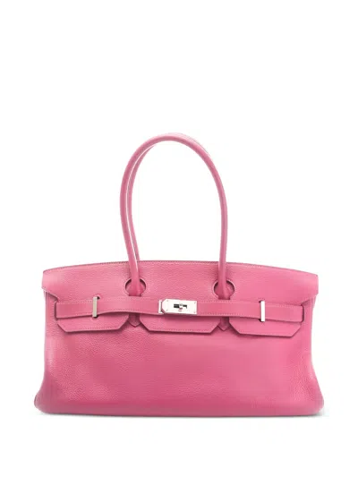 Pre-owned Hermes 2011 Birkin Tosca Togo Shoulder Bag In Pink