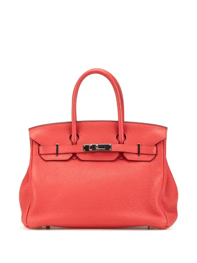Pre-owned Hermes 2011 Clemence Birkin Retourne 30 Handbag In Pink