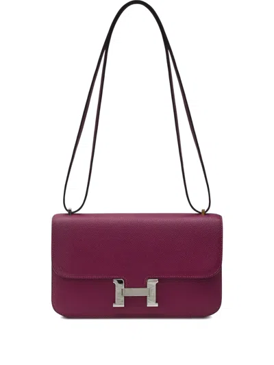 Pre-owned Hermes 2011 Constance Elan Shoulder Bag In Purple